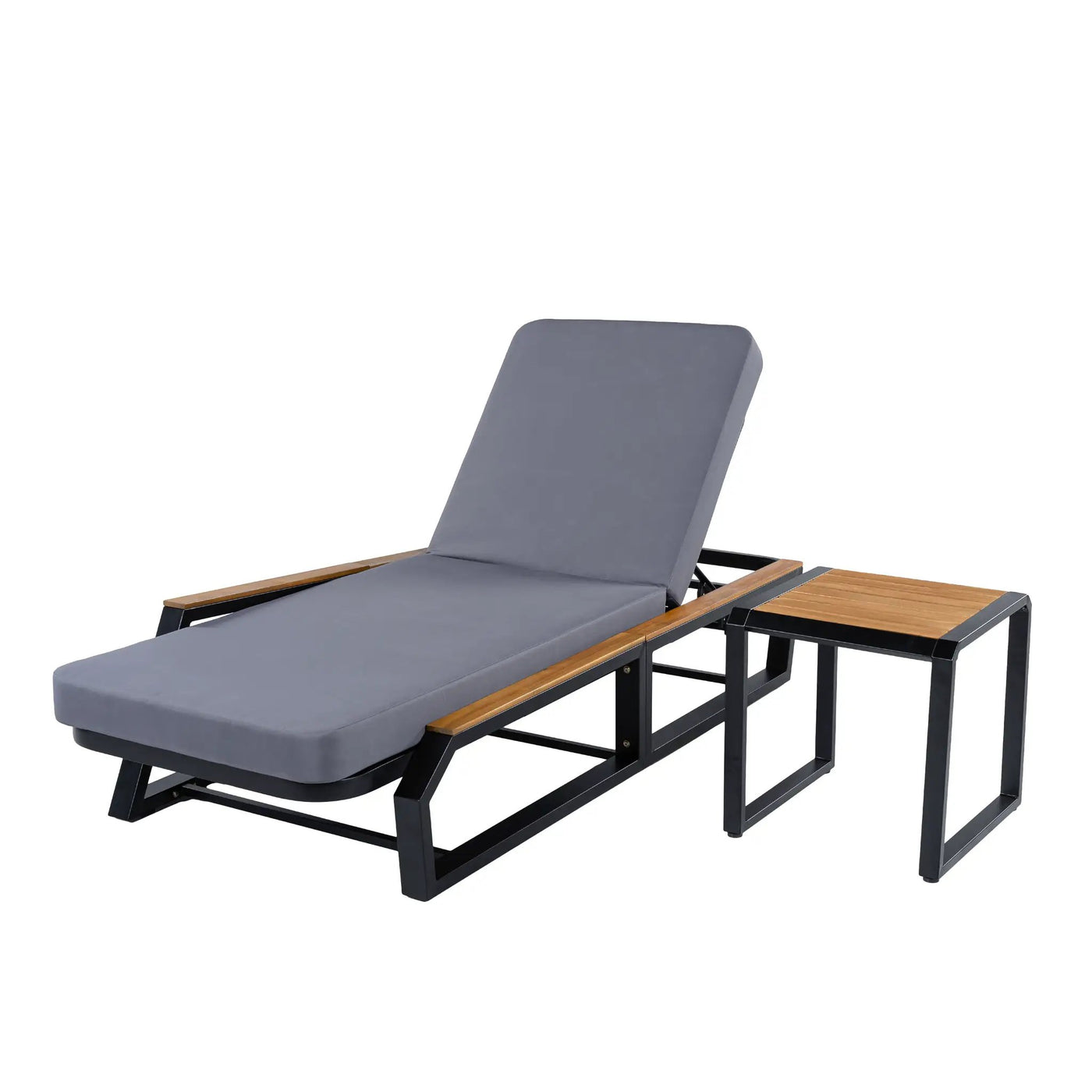 3-Piece Adjustable 5-Position Outdoor Chaise Lounge Set by HouseOfZazla