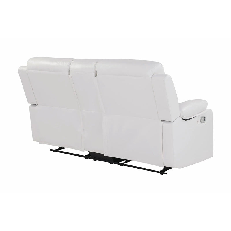 Blanche - Console Reclining Loveseat With LED Lights And Speakers by Unique Piece Furniture