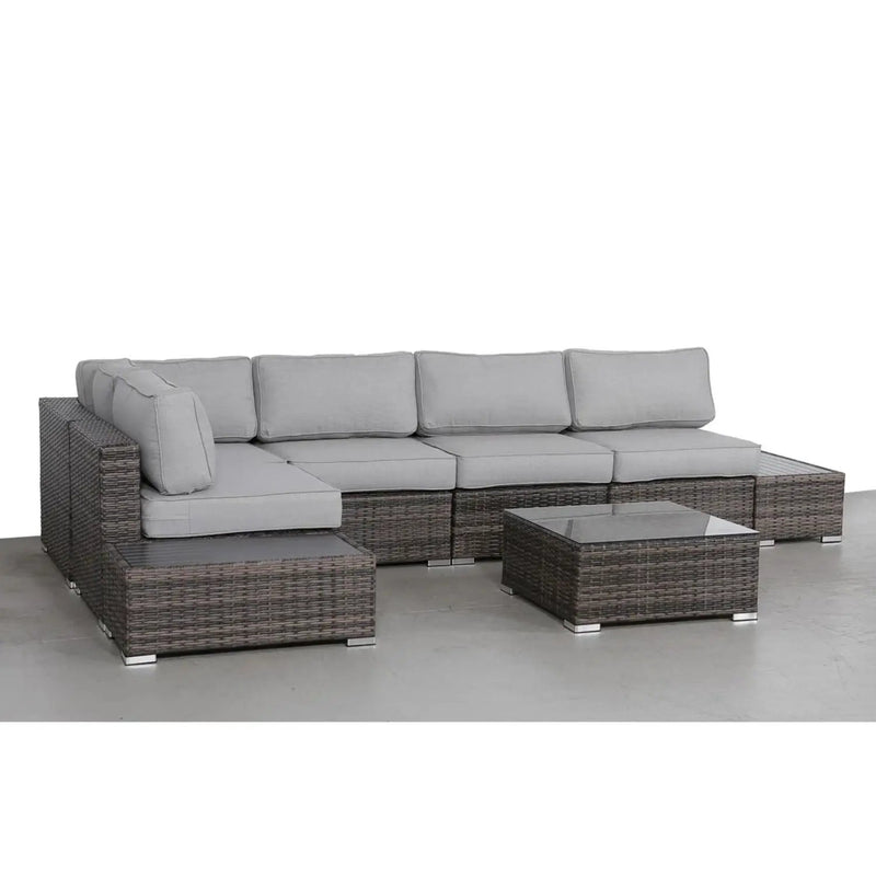 Wicker Sectional Seating Group With Cushions by HouseOfZazla