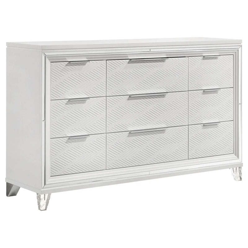 Marmore 4-piece Queen Bedroom Set White by Unique Piece Furniture