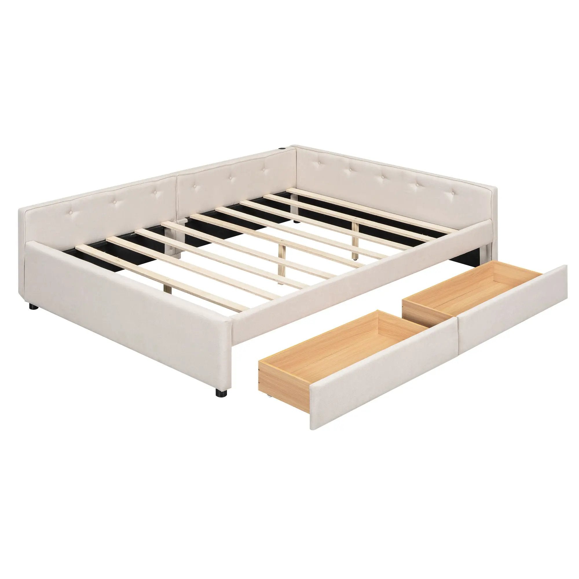 Platform Bed With USB Ports by HouseOfZazla