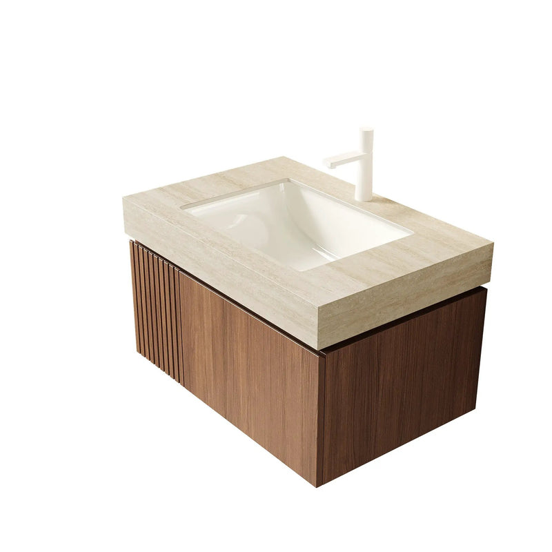 30" MURI Roma Travertine-Pattern Sintered Stone Countertop by HouseOfZazla