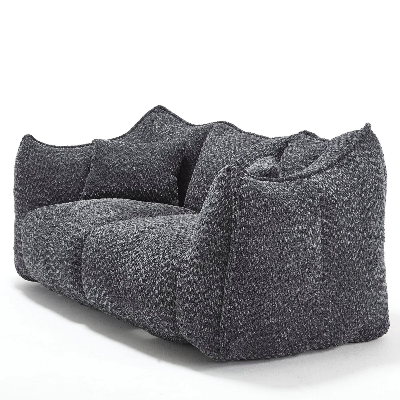 Comfortable Dual Beanbag Chair With High Resilience Foam Core For 2 People by HouseOfZazla