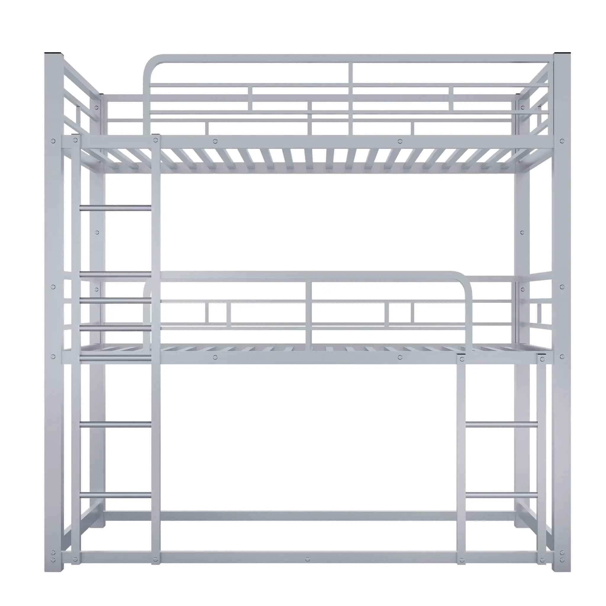 Triple Bunk Bed With Sturdy Construction And Space Saving Design by Unique Piece Furniture