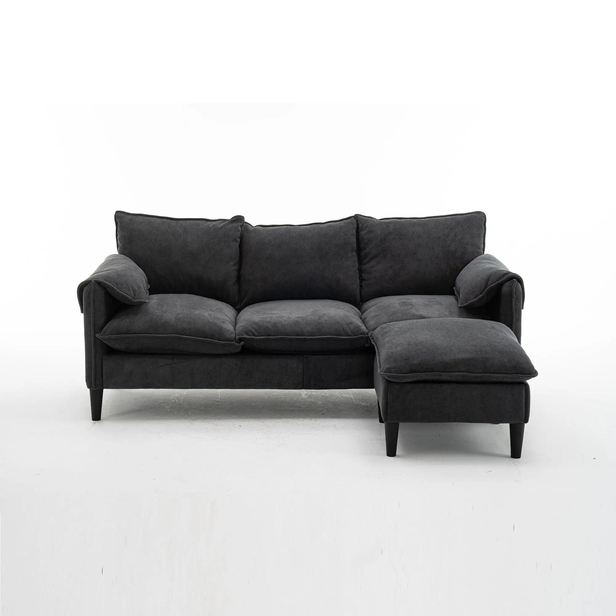 Convertible Combination Sofa With Footstools With Storage by Unique Piece Furniture