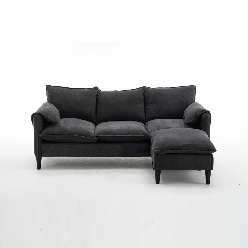 Convertible Combination Sofa With Footstools With Storage by HouseOfZazla