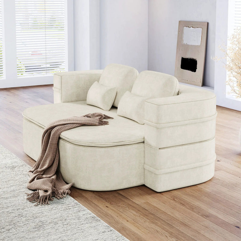 2 In 1 Foldable Sofa Bed With Multi Functional Blanket, Floor Lounge Sofa by HouseOfZazla