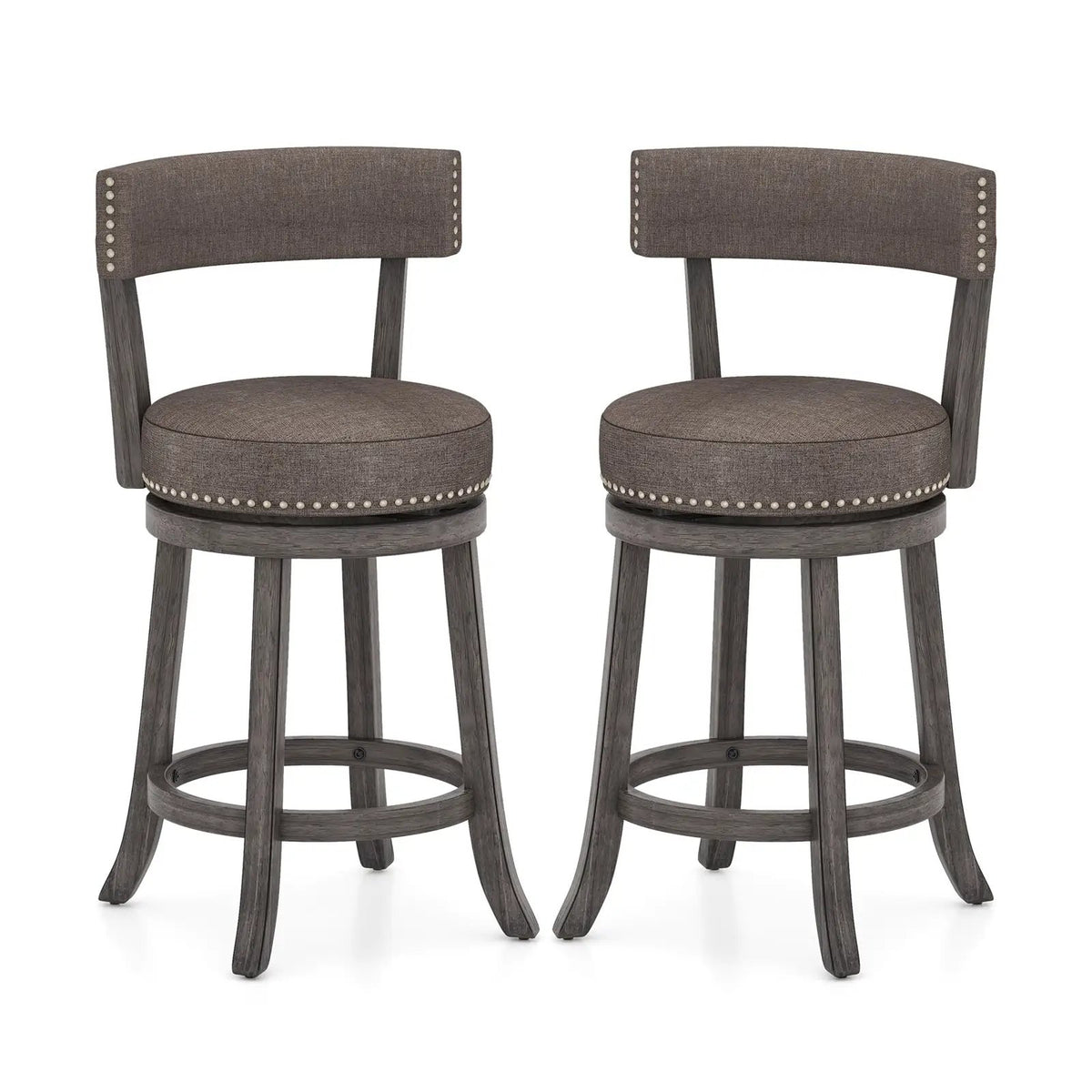 Counter Height Swivel Bar Stools Set of 2 - 24 & 29 Inch, photo 2 of 4