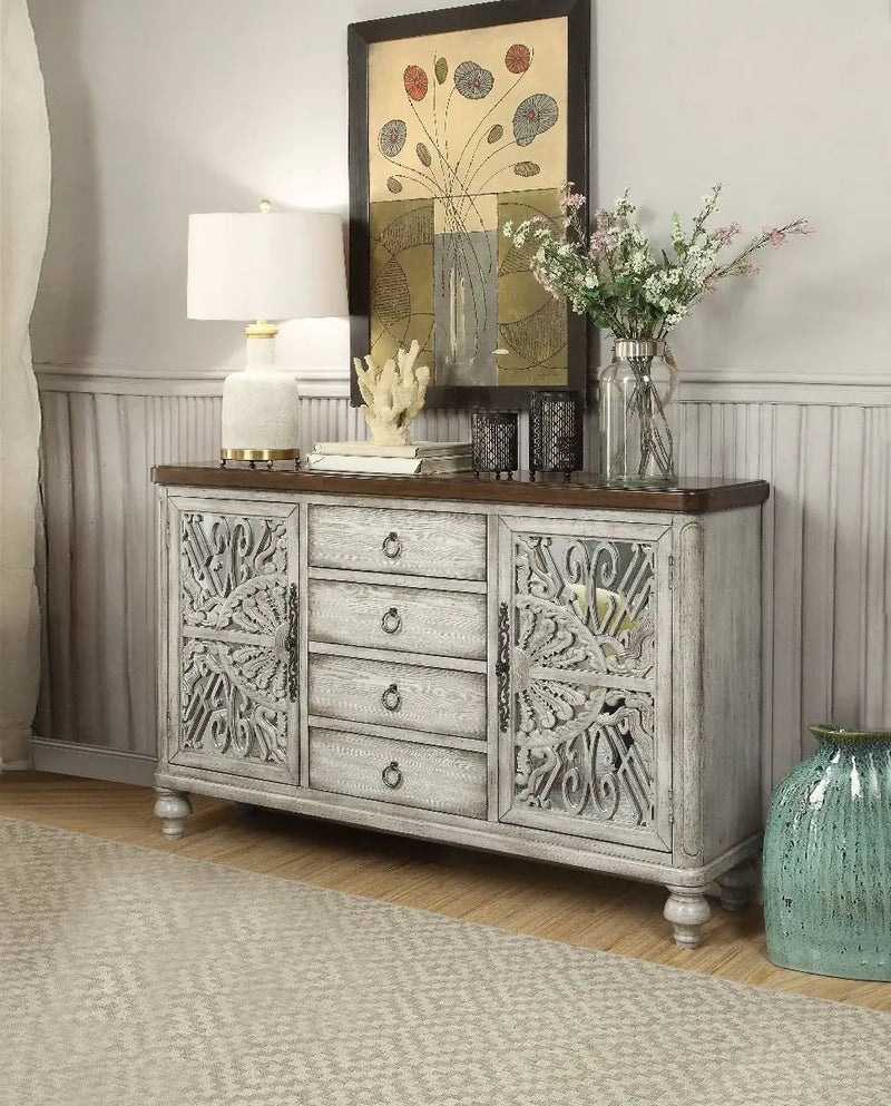 Vermont - Console Cabinet - Antique White by Unique Piece Furniture