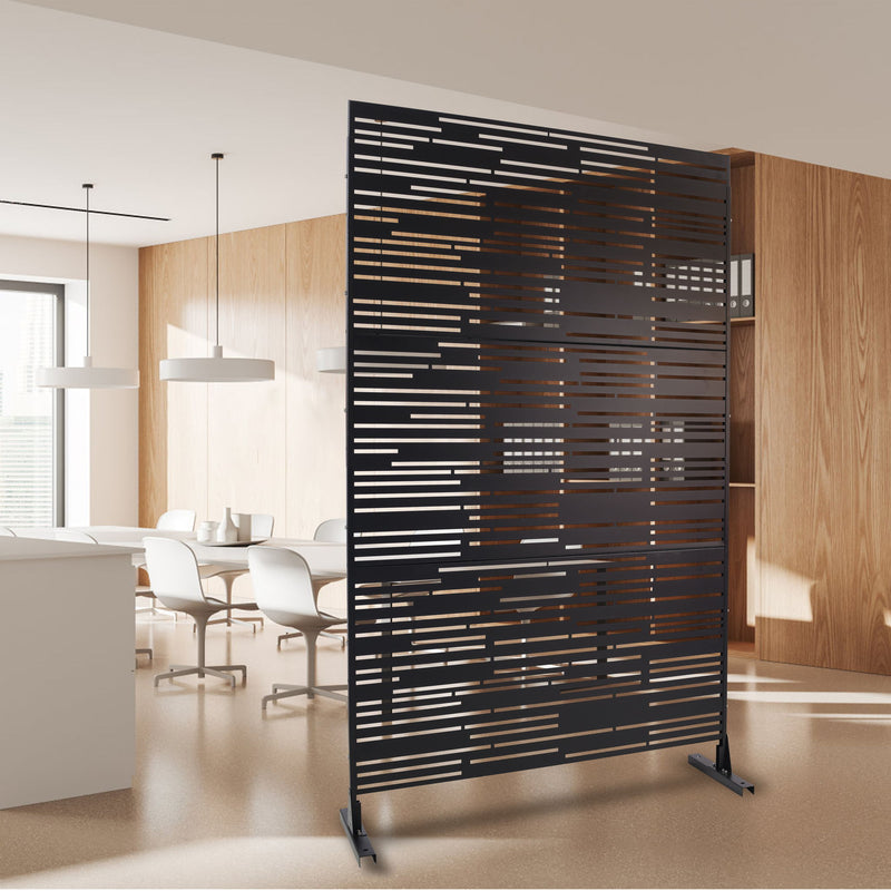 Outdoor & Indoor Freestanding Metal Privacy Screen by HouseOfZazla