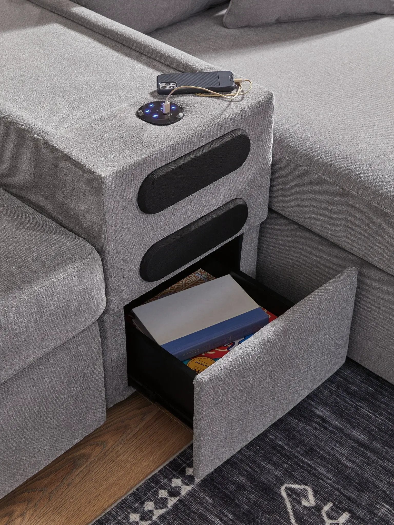 Modmax - Sectional - Granite by Unique Piece Furniture