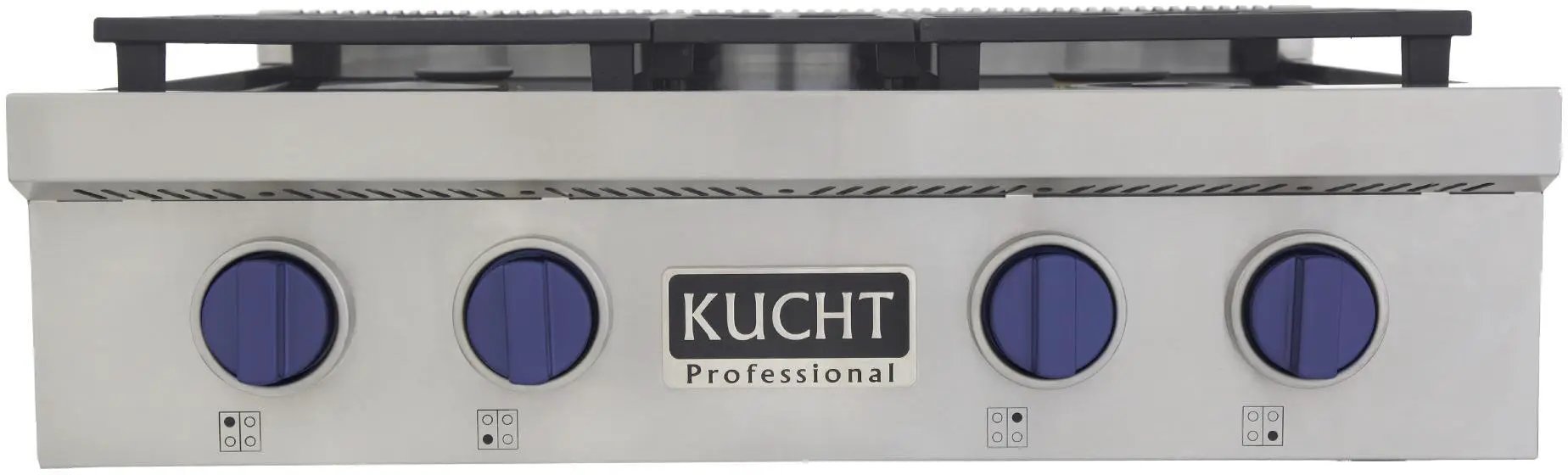 Kucht 30 Inch Gas Sealed Burner Rangetop KFX309T-B by Farmhouse Kitchen and Bath