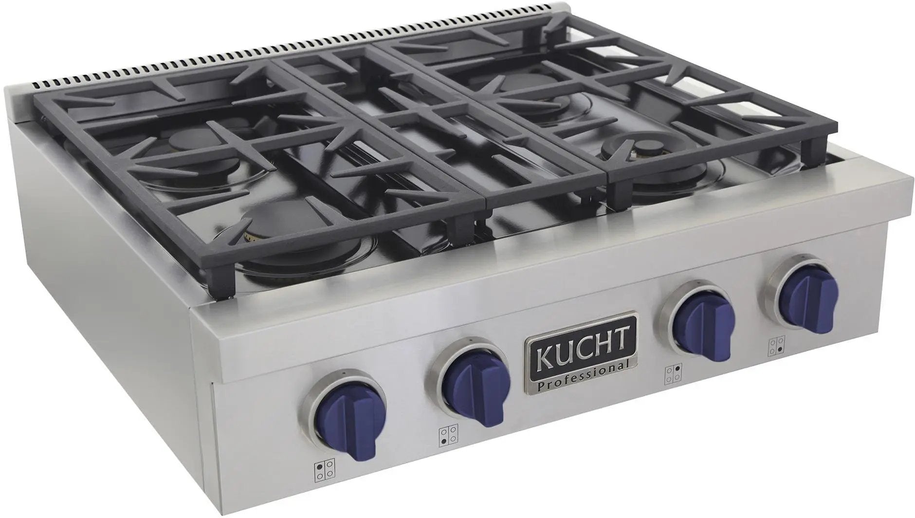 Kucht 30" 4 Burners Stainless Propane Cooktop KFX309T/LP-B by Farmhouse Kitchen and Bath
