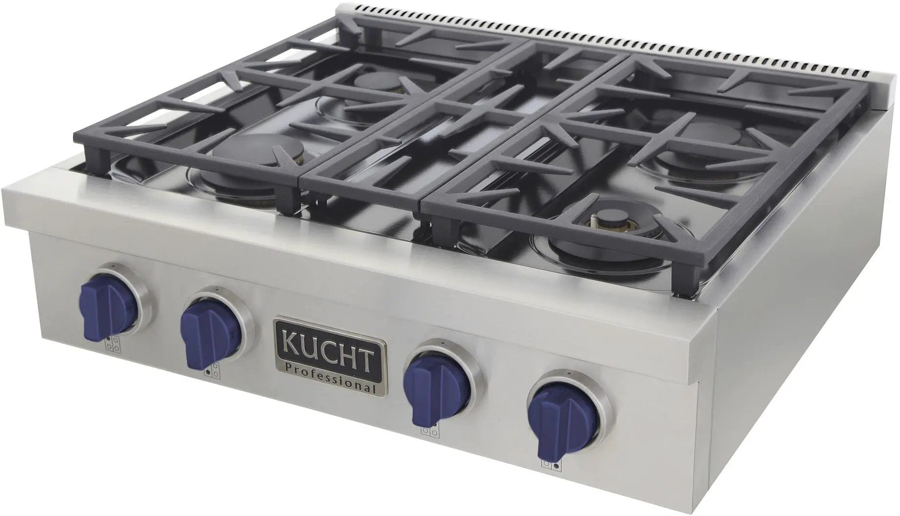 Kucht 30 Inch Gas Sealed Burner Rangetop KFX309T-B by Farmhouse Kitchen and Bath