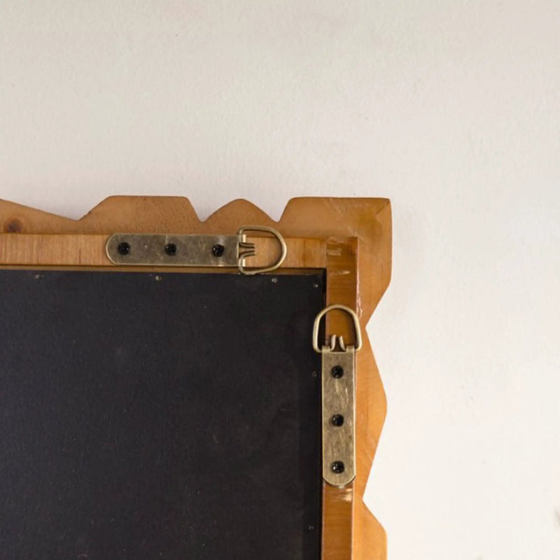 Vintage Wooden Carved Wall Mirror by HouseOfZazla