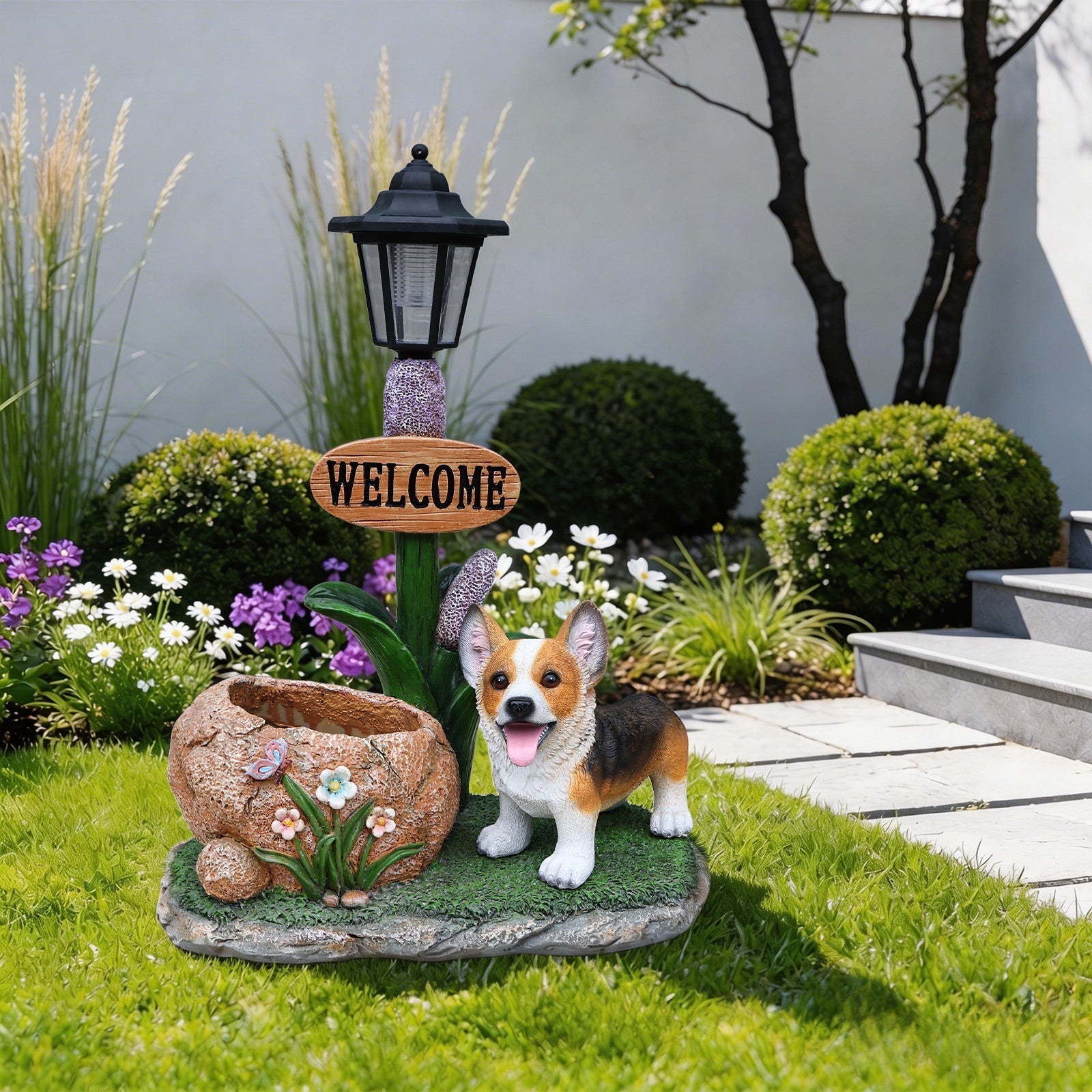 Corgi Dog Planter Garden Decor by HouseOfZazla
