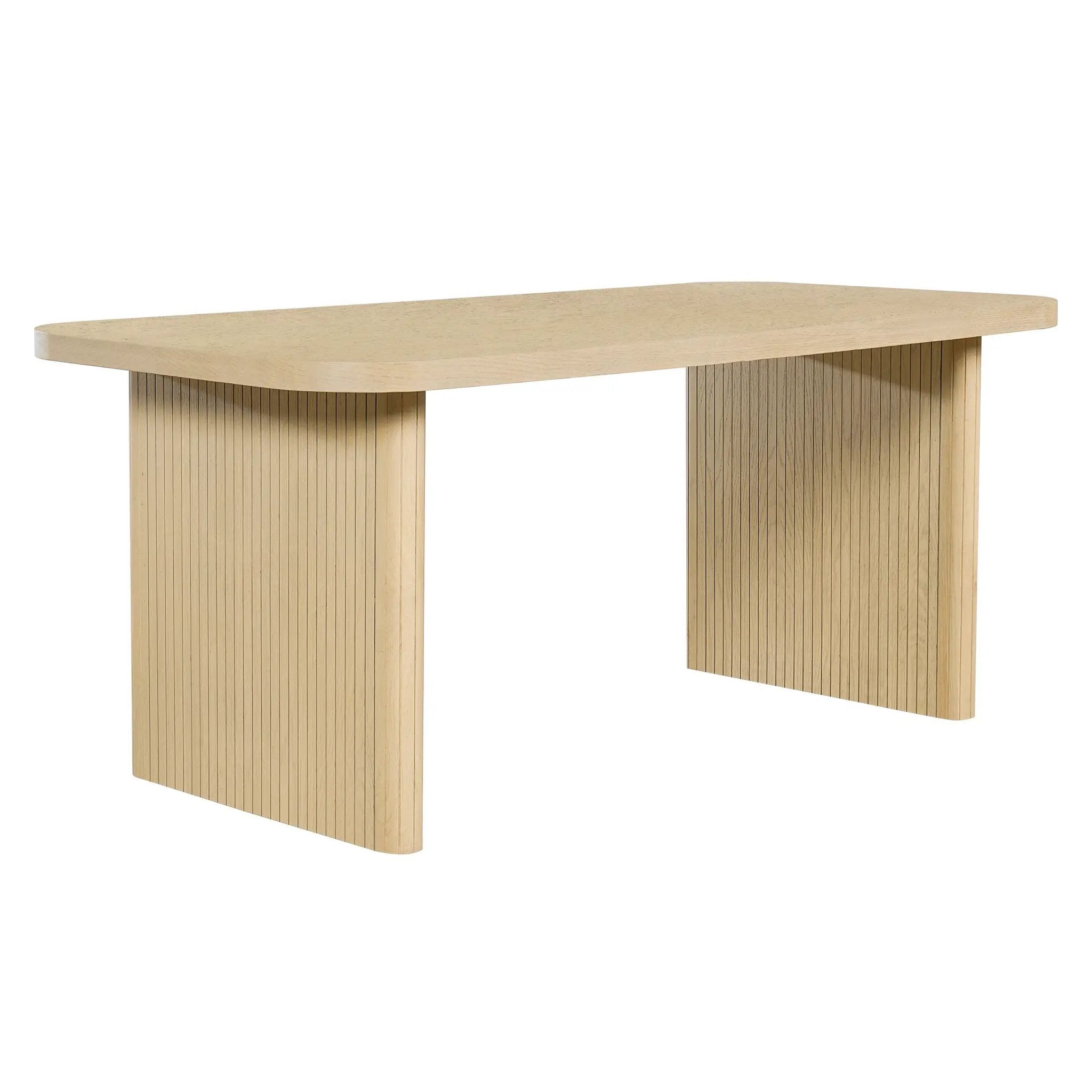5 Piece Indoor Dining Set, 68.75" Dining Table & 4 Khaki PU Dining Chairs by HouseOfZazla