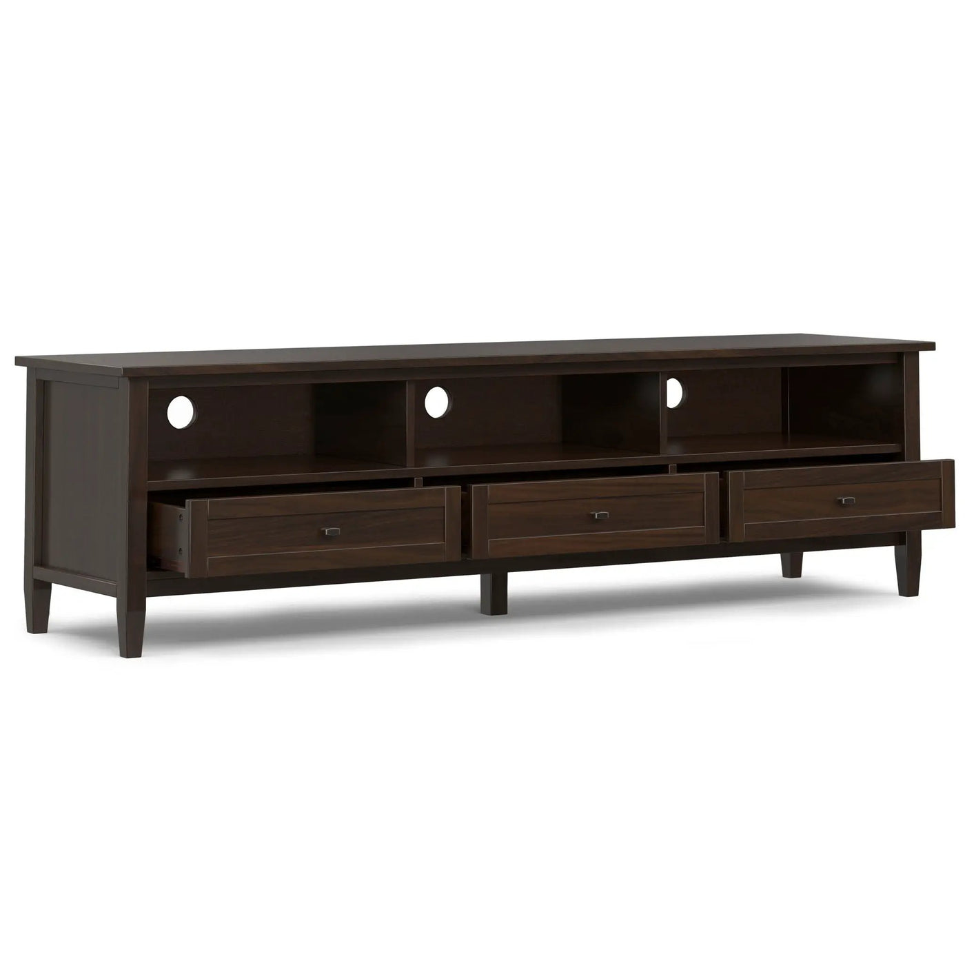 Warm Shaker - Handcrafted Low TV Media Stand by HouseOfZazla