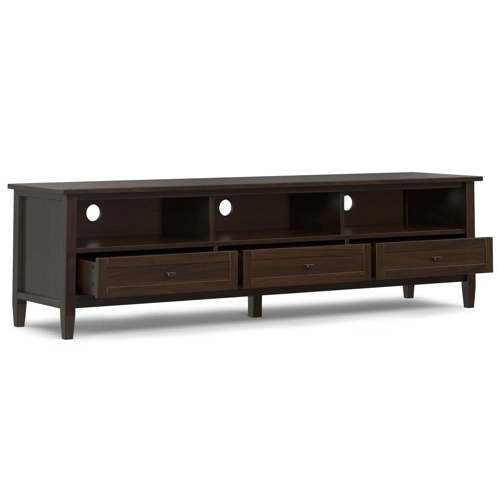 Warm Shaker - Handcrafted Low TV Media Stand by Unique Piece Furniture