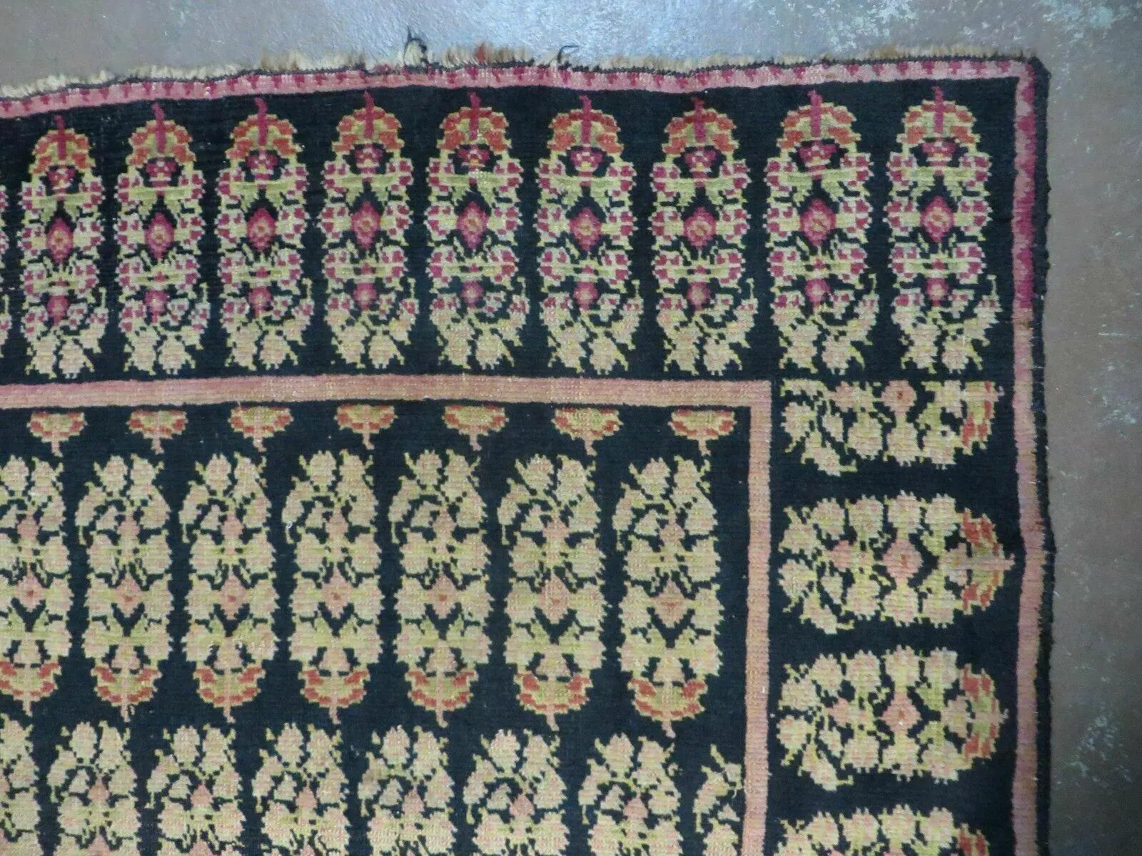 4' X 9' Antique Karabagh Caucasian Rug Handmade Wool Carpet Organic Dyes Nice by Jewel Rugs