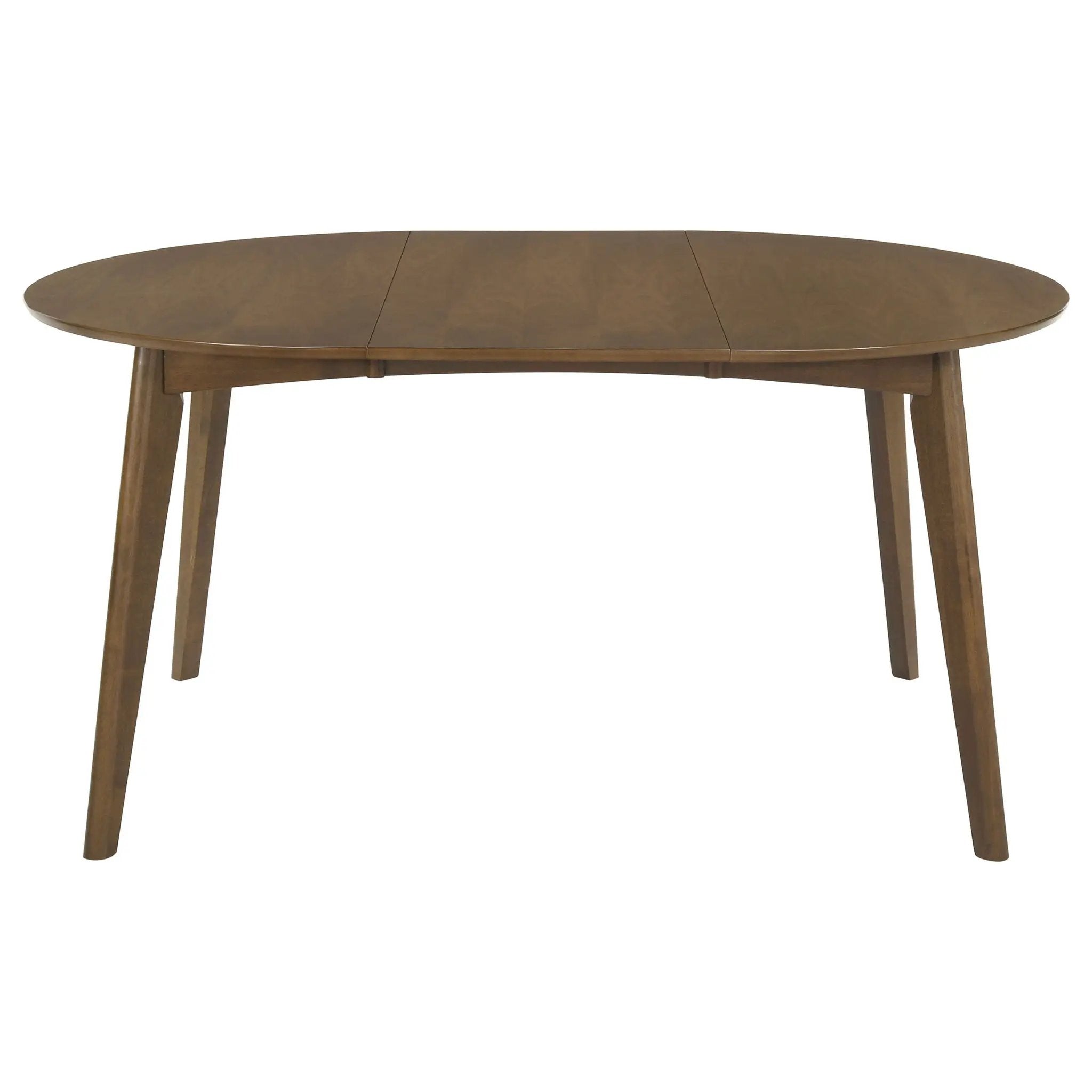 Thomson - Oval Dining Table With Removable Leaf - Walnut by HouseOfZazla