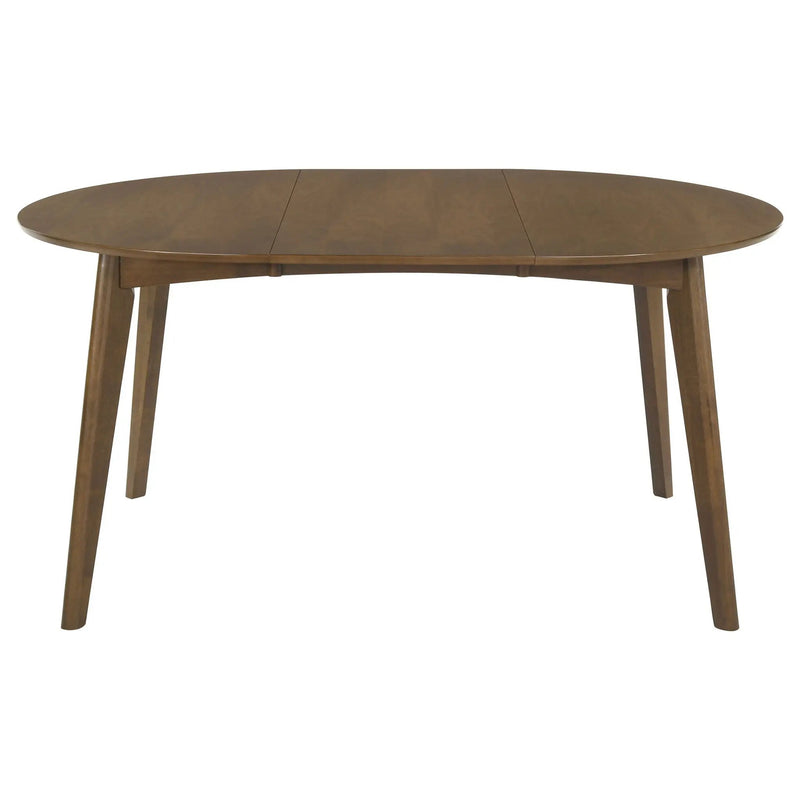 Thomson - Oval Dining Table With Removable Leaf - Walnut by HouseOfZazla