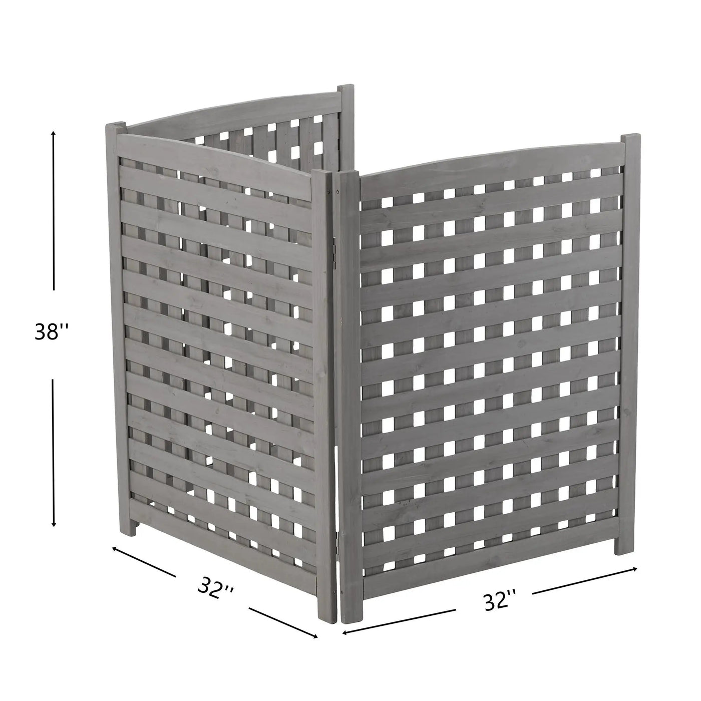 3 Panel Outdoor Air Conditioner Fence Screen by HouseOfZazla