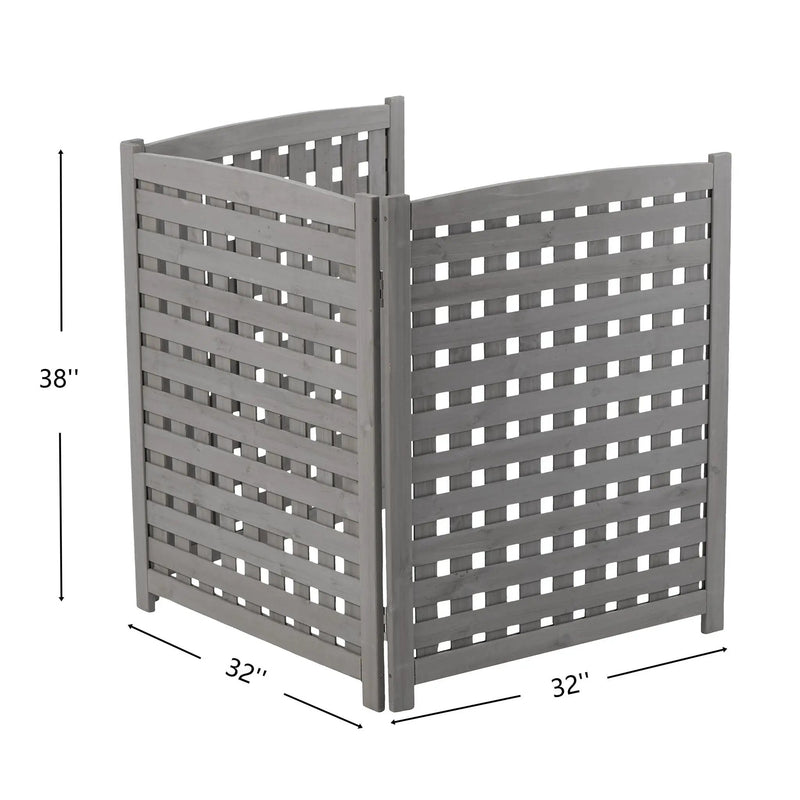 3 Panel Outdoor Air Conditioner Fence Screen by HouseOfZazla