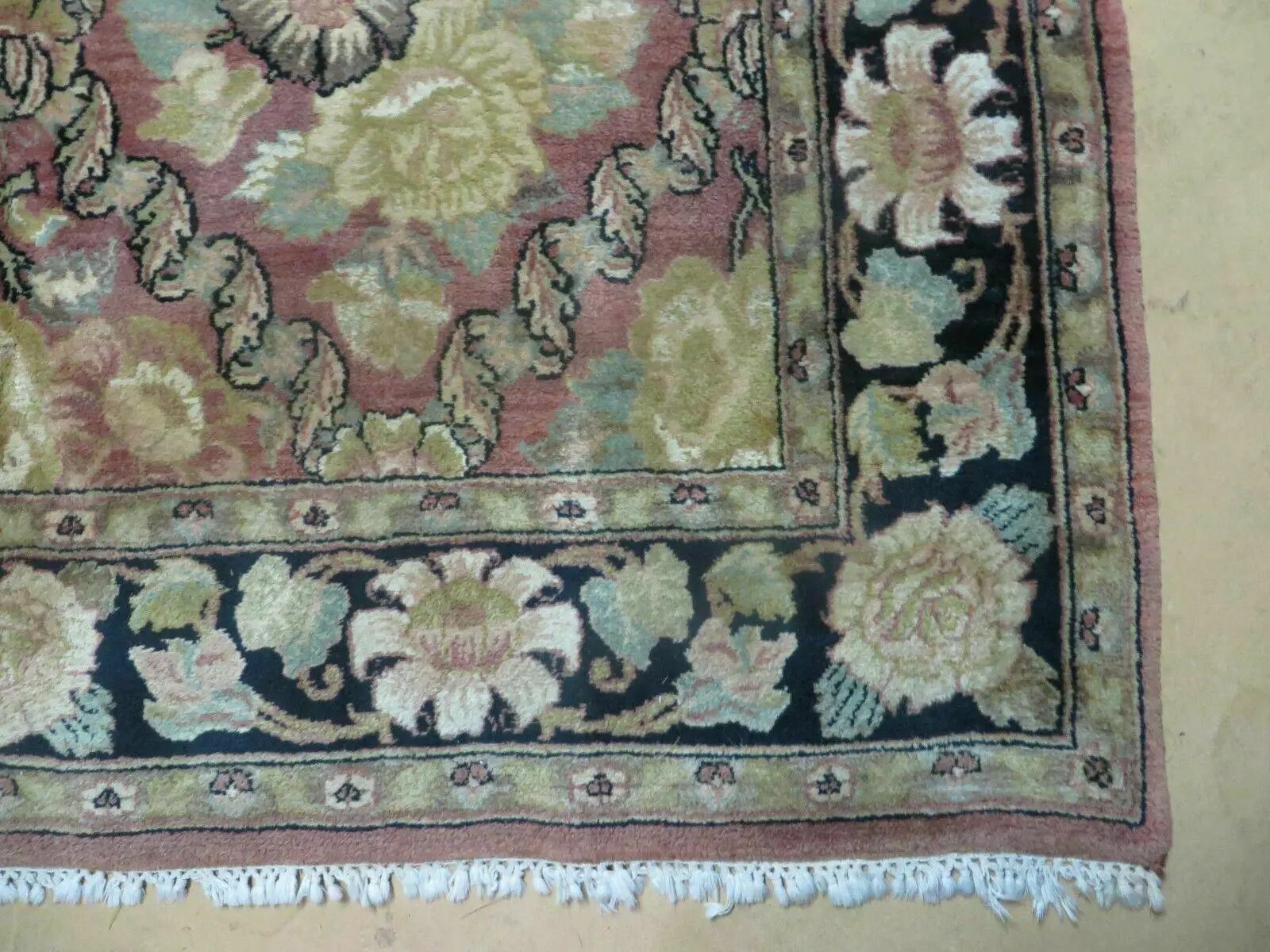 6' X 9' Handmade India Floral Oriental Wool Rug Carpet by Jewel Rugs