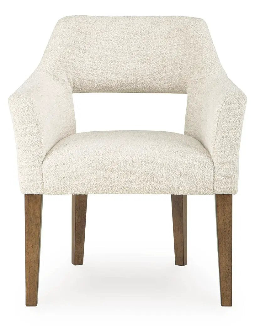 Marxmore - Dining Upholstered Arm Chair (Set of 2) - Beige / Brown by Unique Piece Furniture