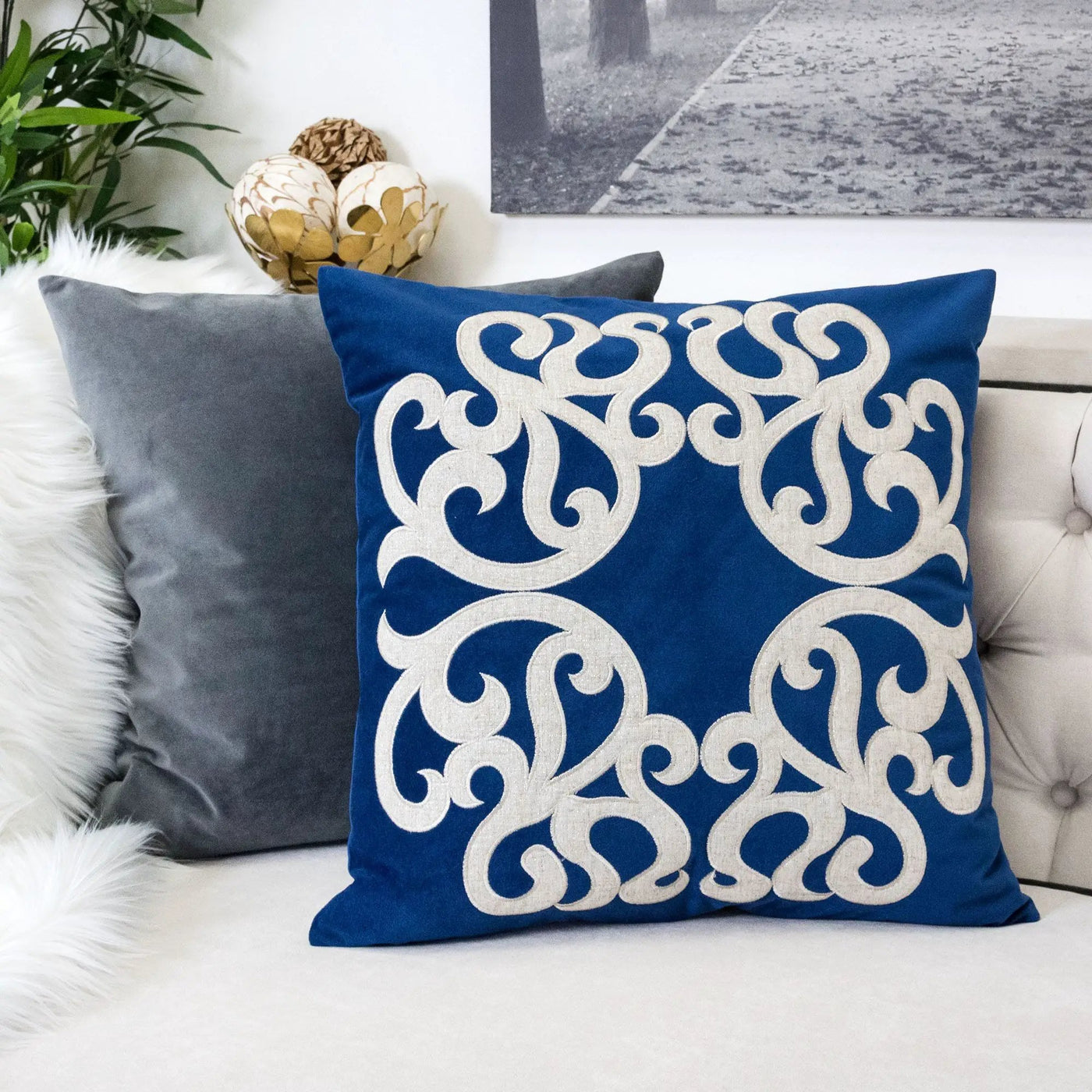 Dora - Pillow Cover With Matching Back by Unique Piece Furniture