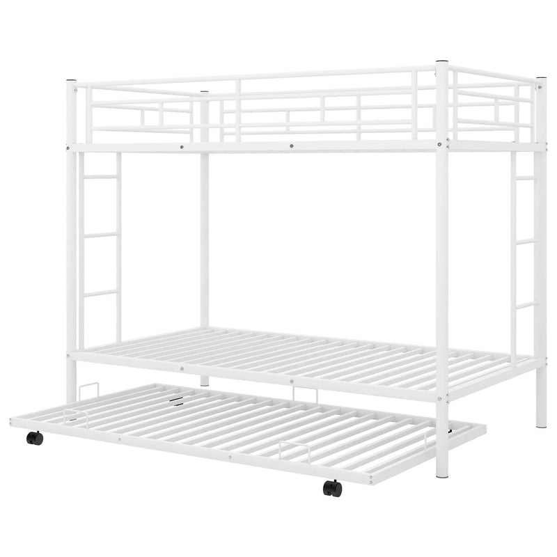 Twin Over Twin Bunk Bed With Trundle by HouseOfZazla