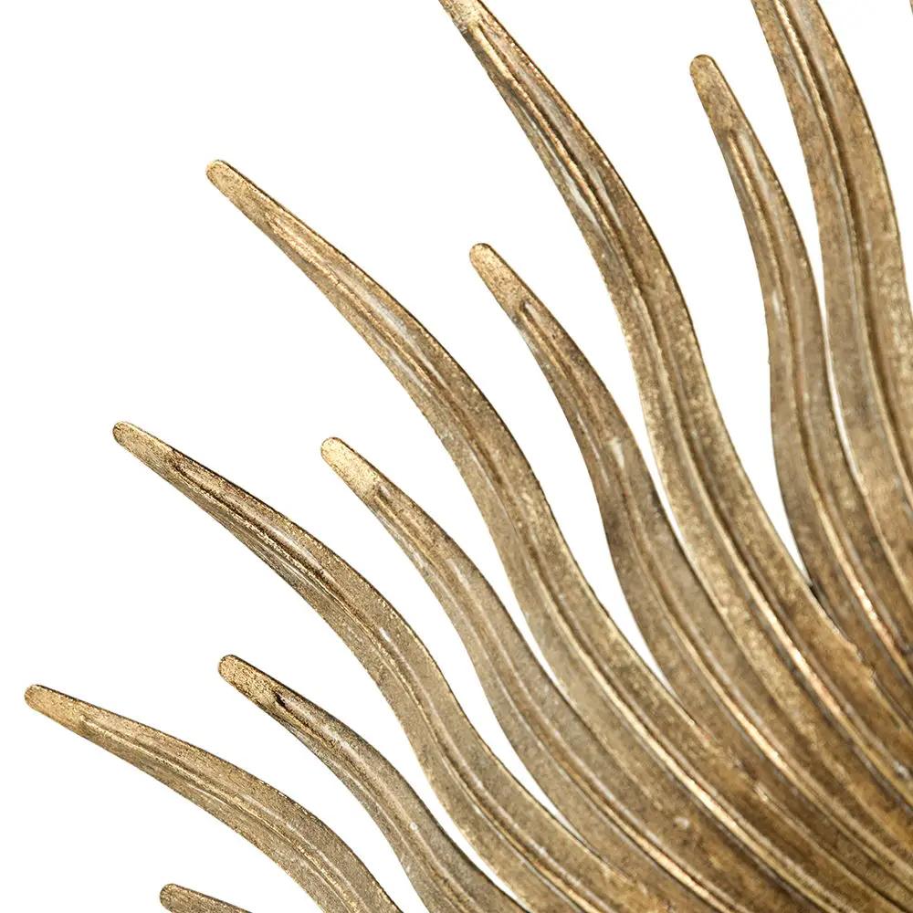 Retro DesignSunburst Metal Wall Mirror Decorative Mirror For A Bedroom Dressing Room, Hallway Or Living Space - Gold by HouseOfZazla