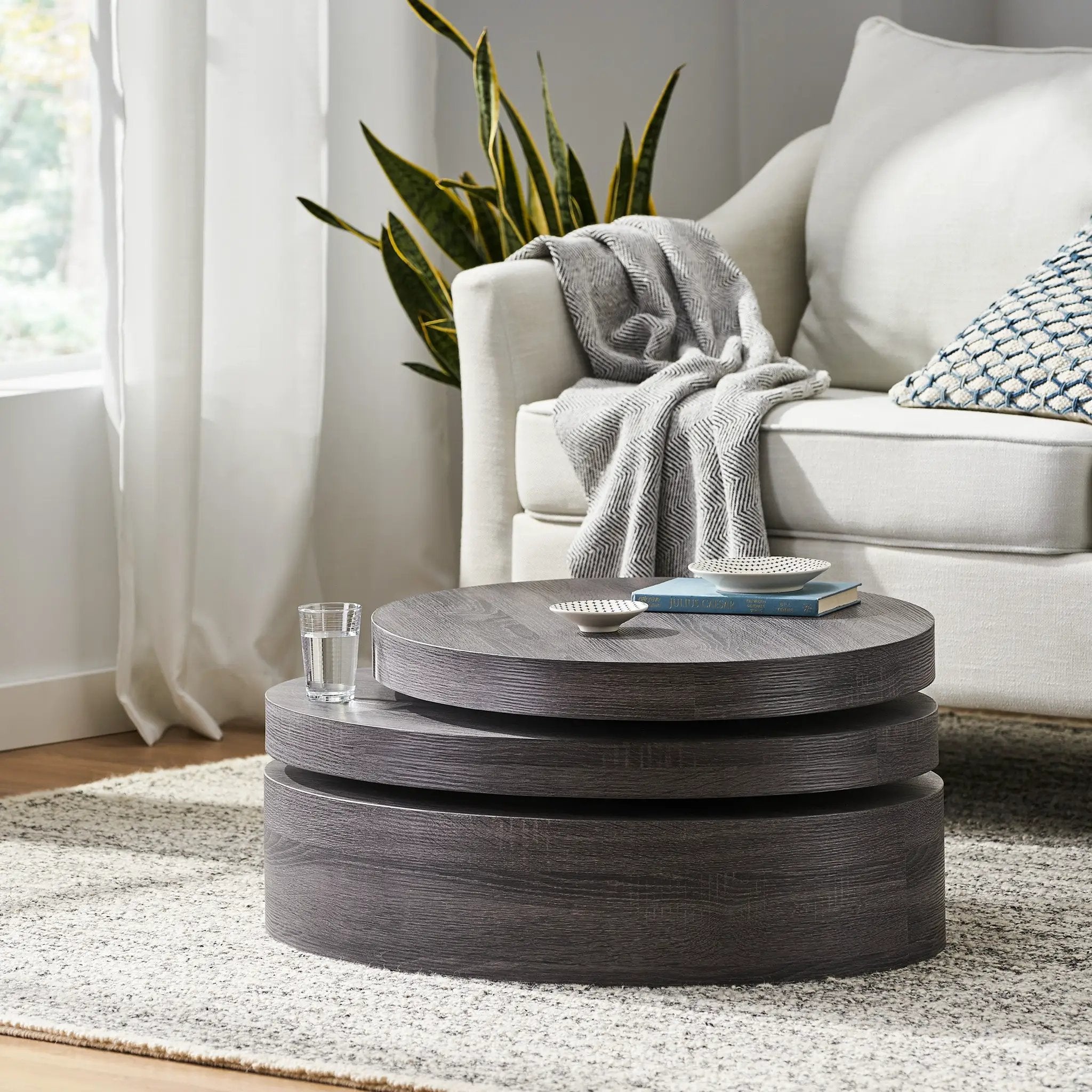 Modernesque Rotating Coffee Table by HouseOfZazla