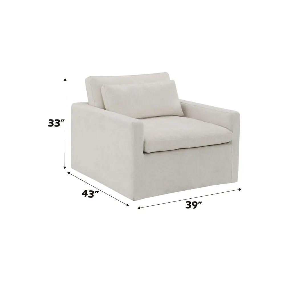 Frederick - Swivel Chair With Pillow by Unique Piece Furniture
