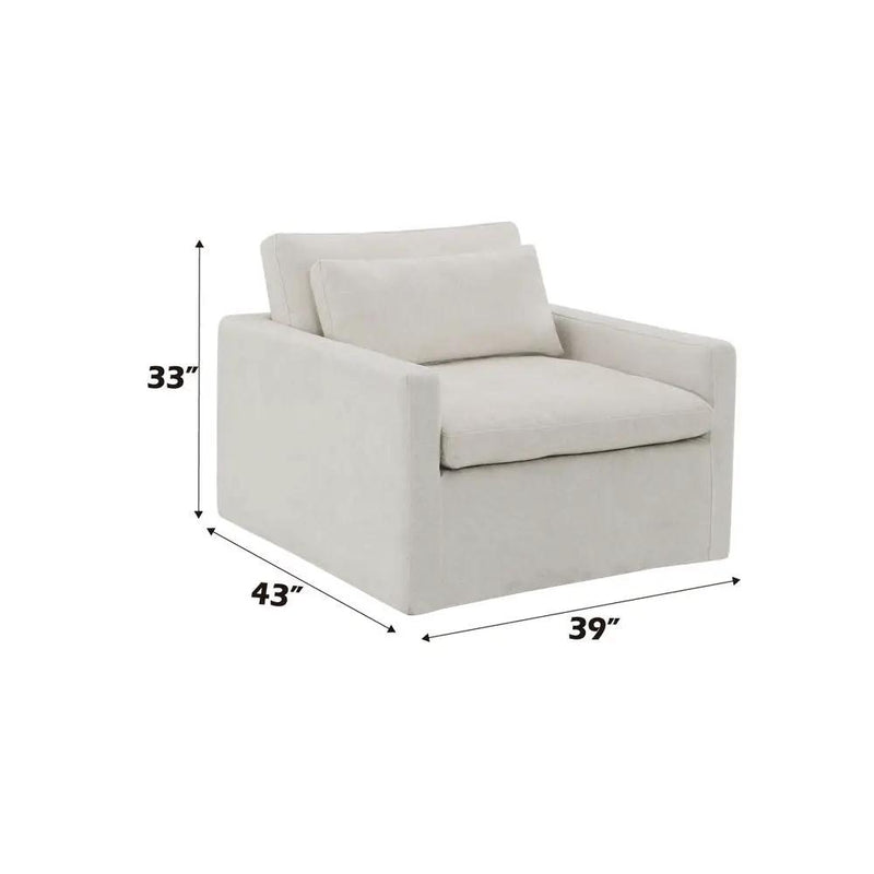 Frederick - Swivel Chair With Pillow by Unique Piece Furniture