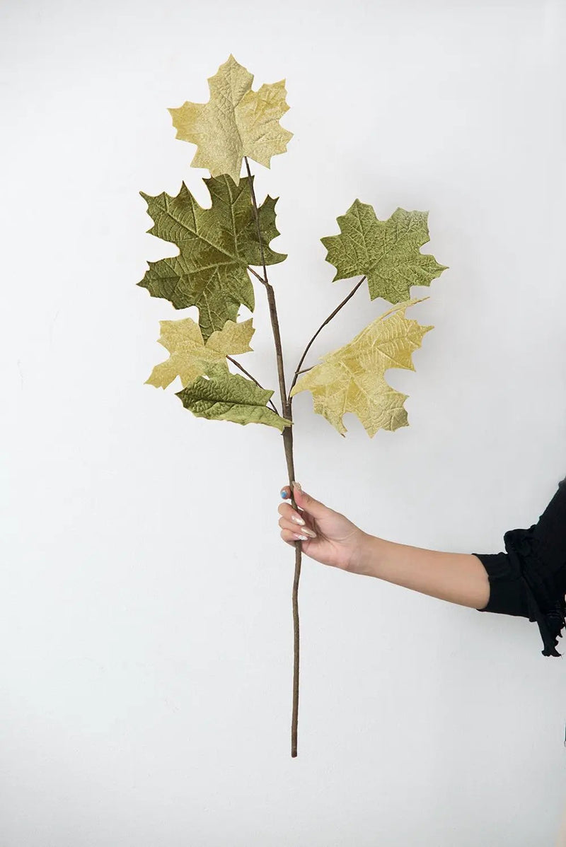 Paper Maple Leaf Spray, Botanicals Decor For Harvest Festival Fall Festival & Thanksgiving Table Decorations by Unique Piece Furniture