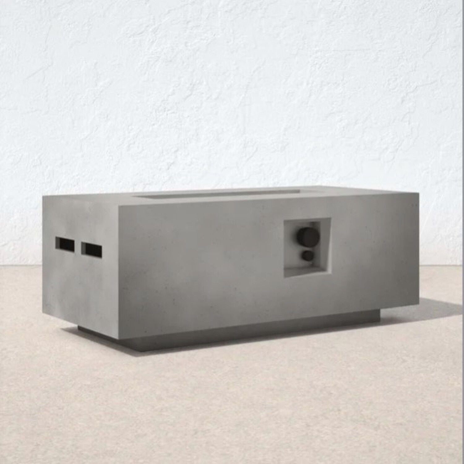 Propane Outdoor Durable Fire Pit Table - Gray by HouseOfZazla