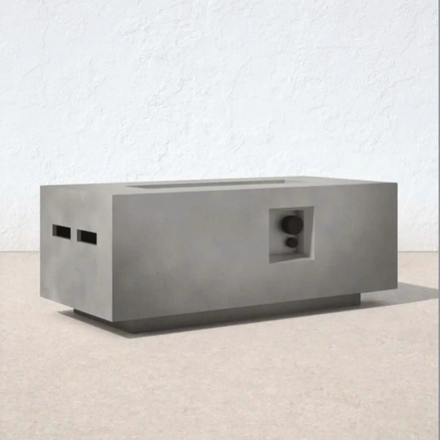 Propane Outdoor Durable Fire Pit Table - Gray by Unique Piece Furniture