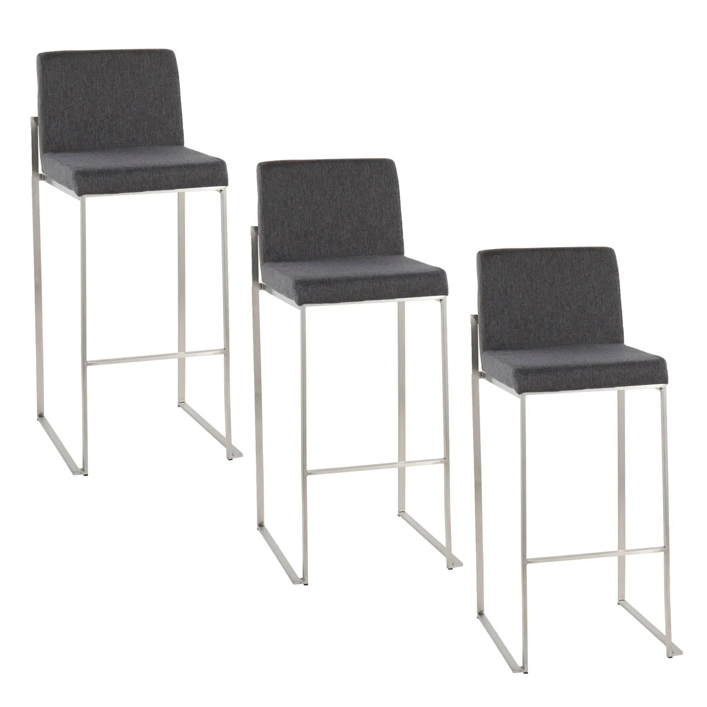 Fuji - Contemporary And Modern Elegance High Back Barstool by HouseOfZazla
