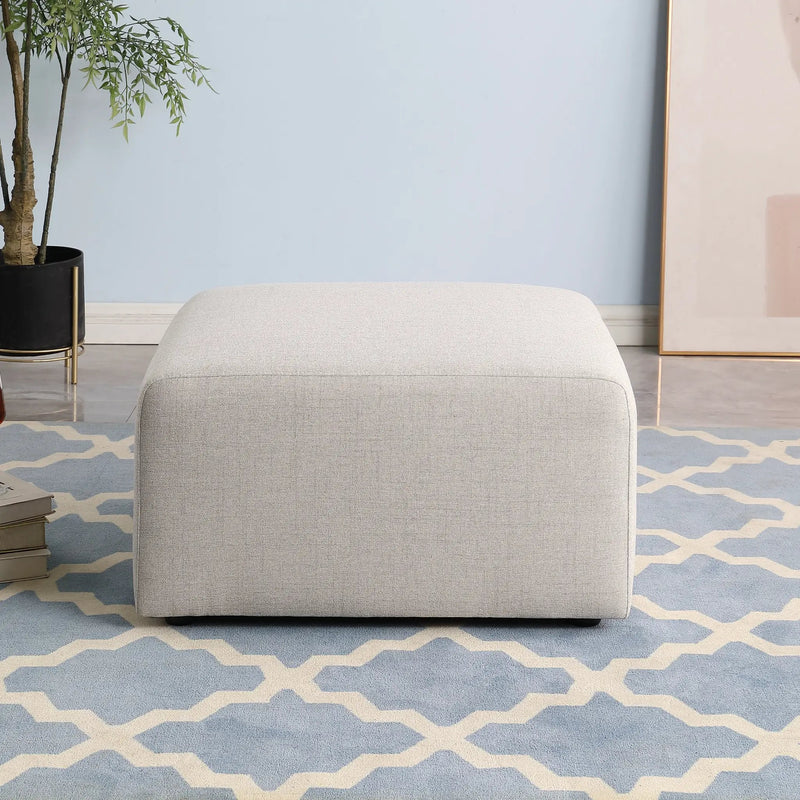 No Assembly Required Black Sofa Ottoman by HouseOfZazla