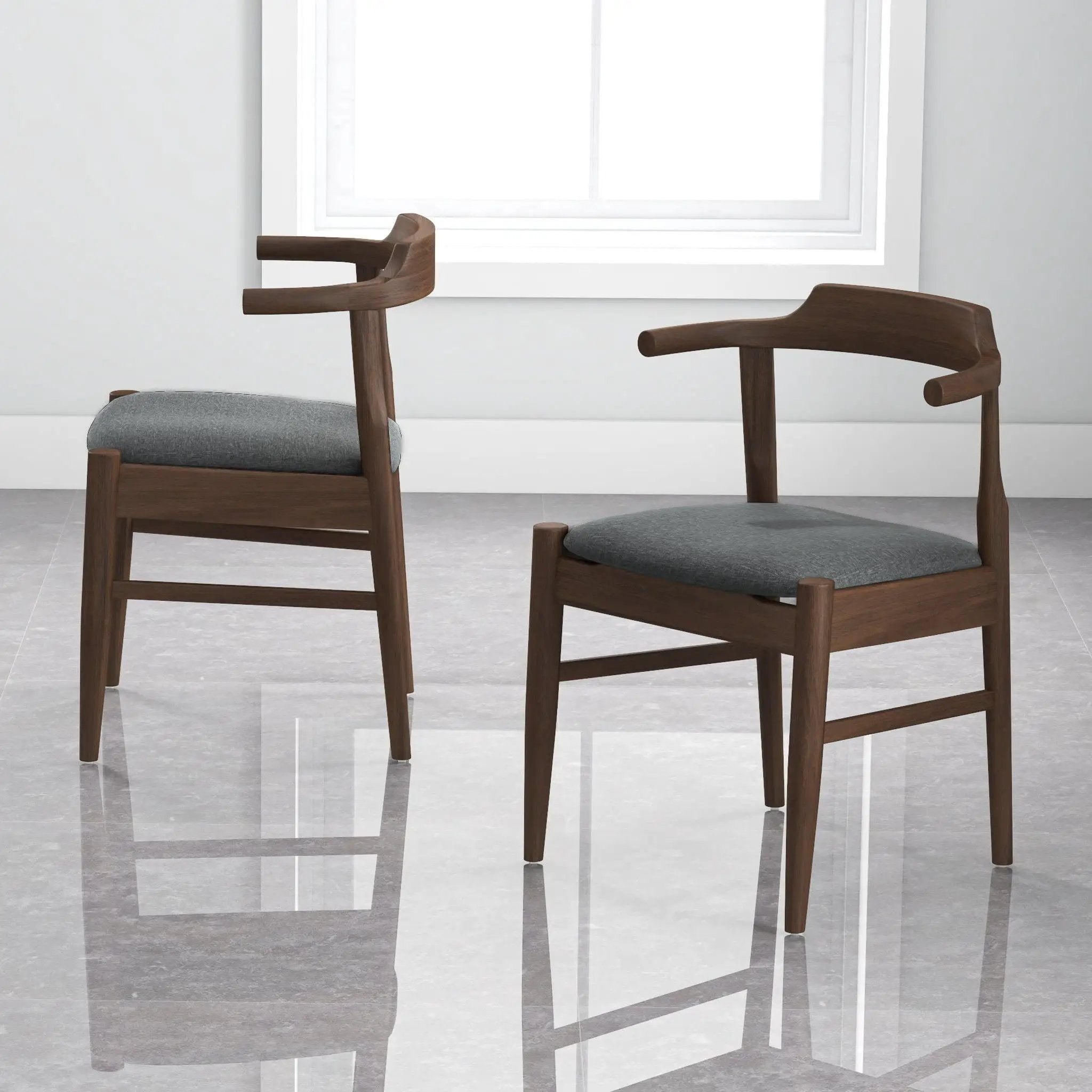 Leon - Mid-Century Modern Dining Chair (Set of 2) by Unique Piece Furniture
