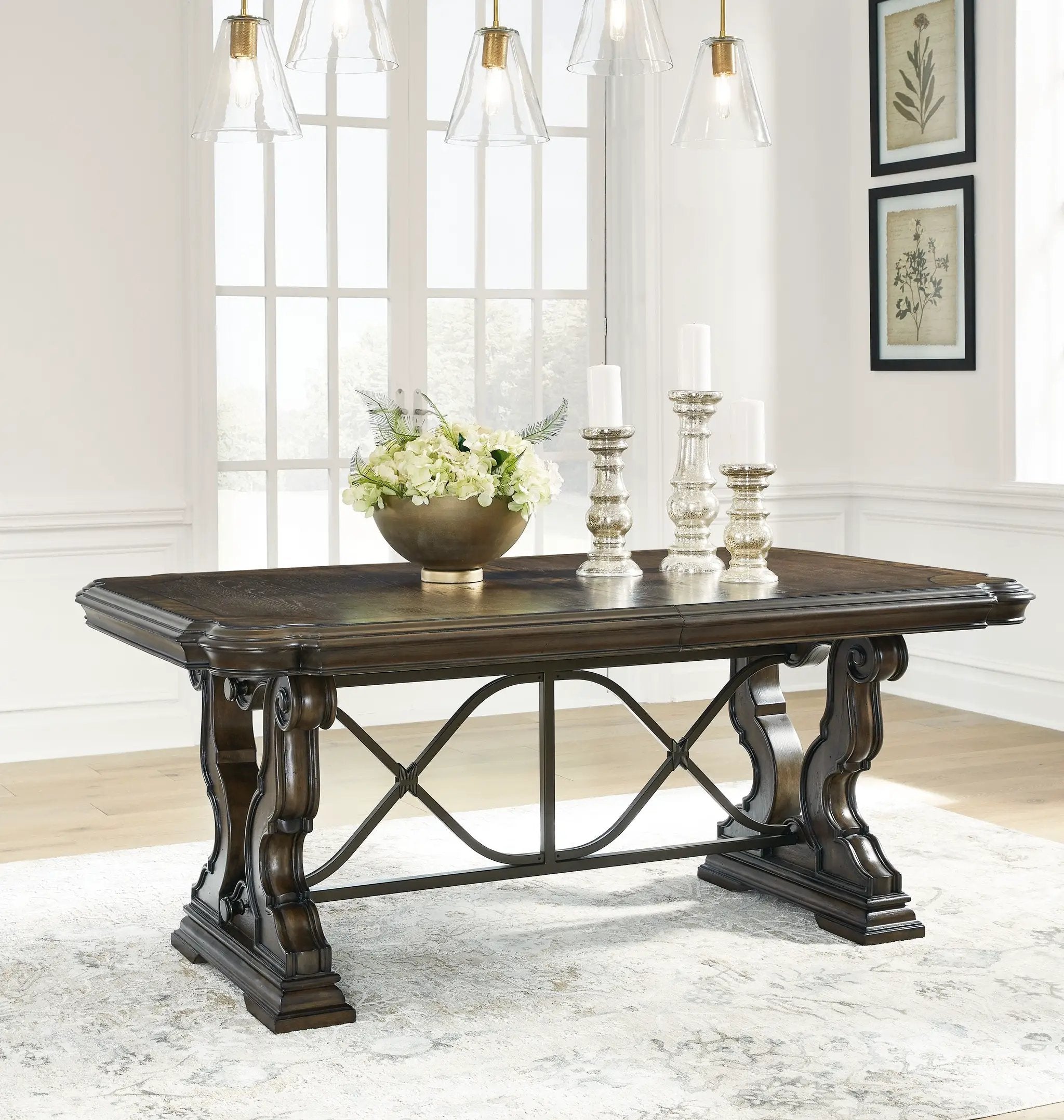 Maylee - Dining Extension Table - Dark Brown by Unique Piece Furniture