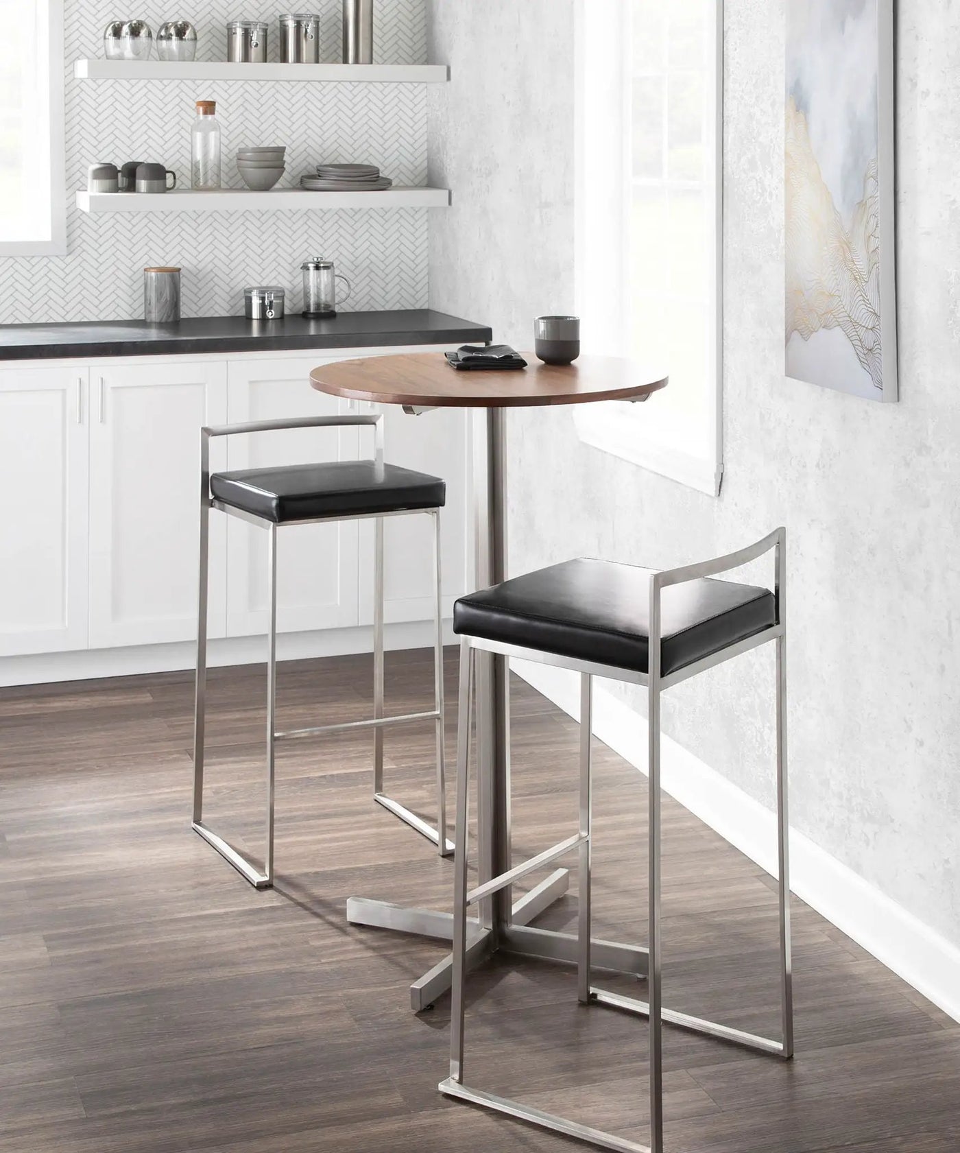 Fuji - Contemporary Stackable Design Barstool by HouseOfZazla