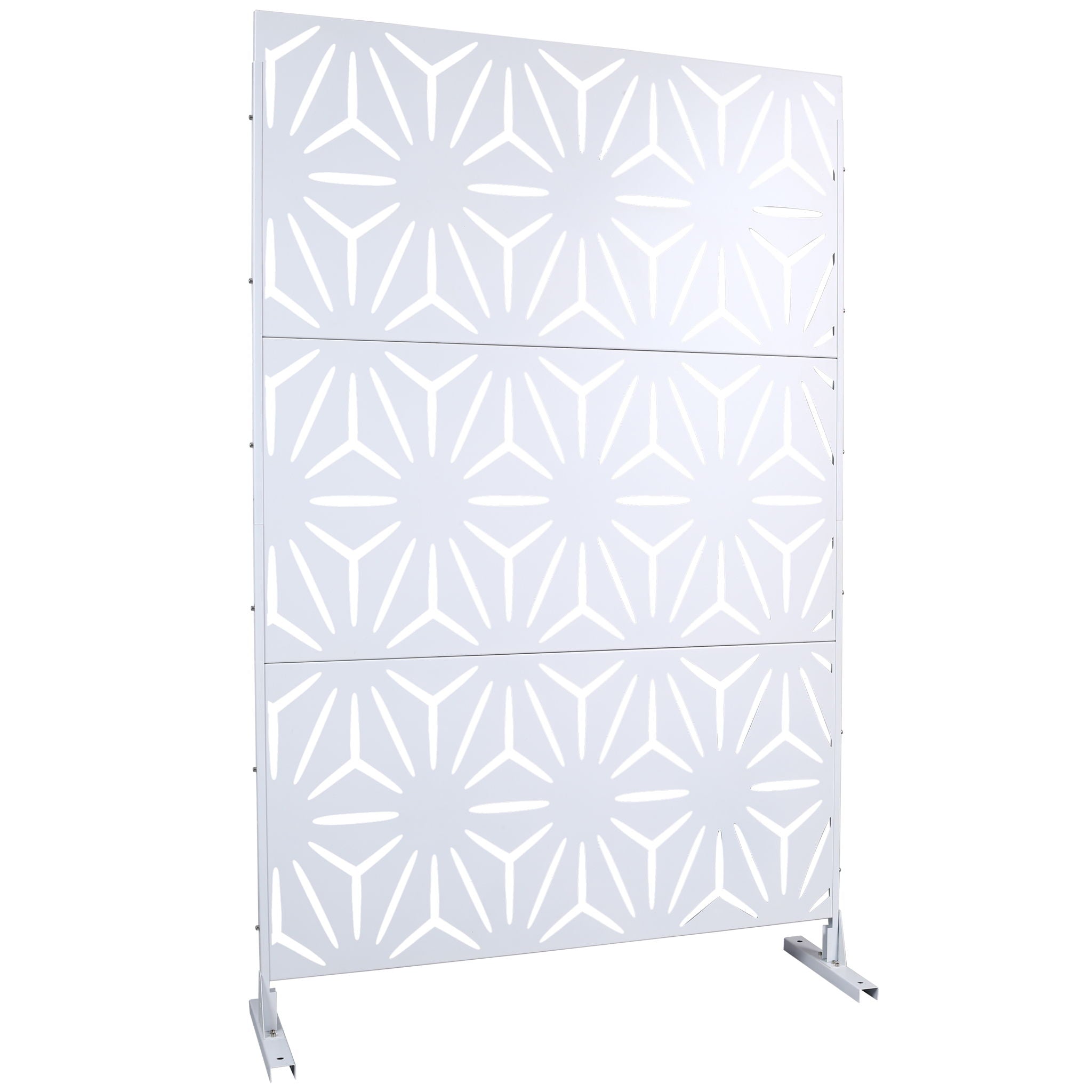 Outdoor & Indoor Metal Privacy Screen, Freestanding Decorative Panels by HouseOfZazla