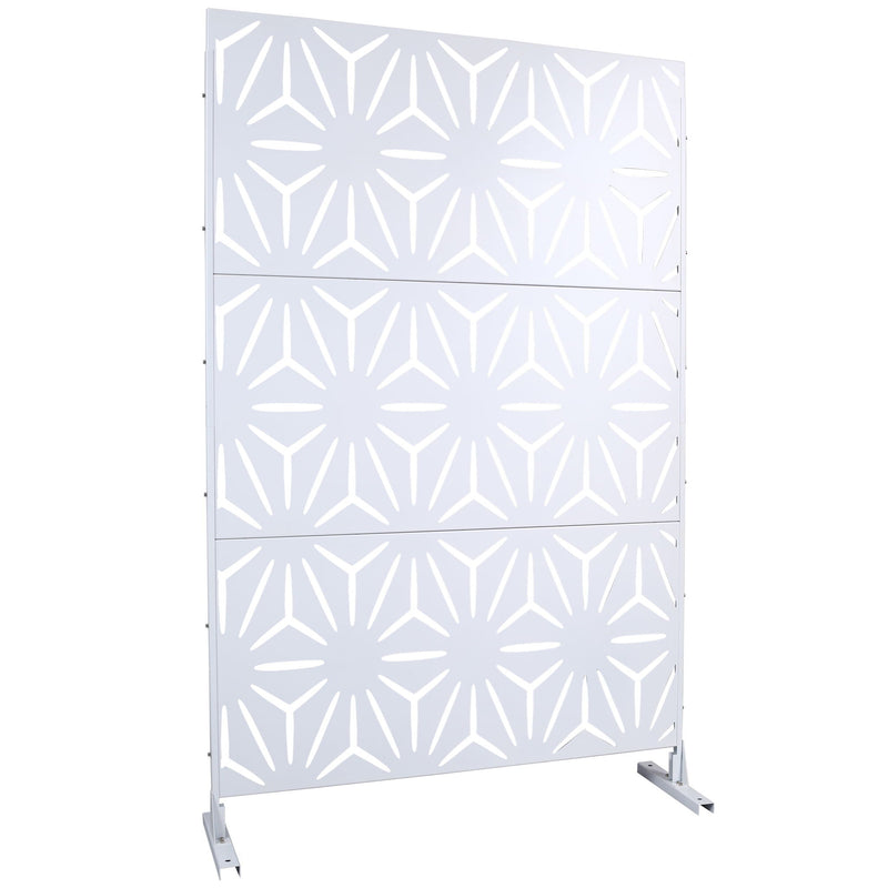 Outdoor & Indoor Metal Privacy Screen, Freestanding Decorative Panels by HouseOfZazla