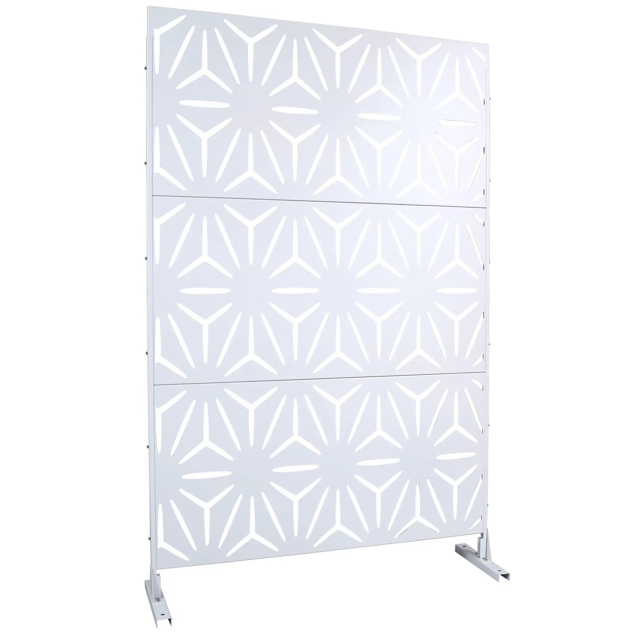 Outdoor & Indoor Metal Privacy Screen, Freestanding Decorative Panels by Unique Piece Furniture