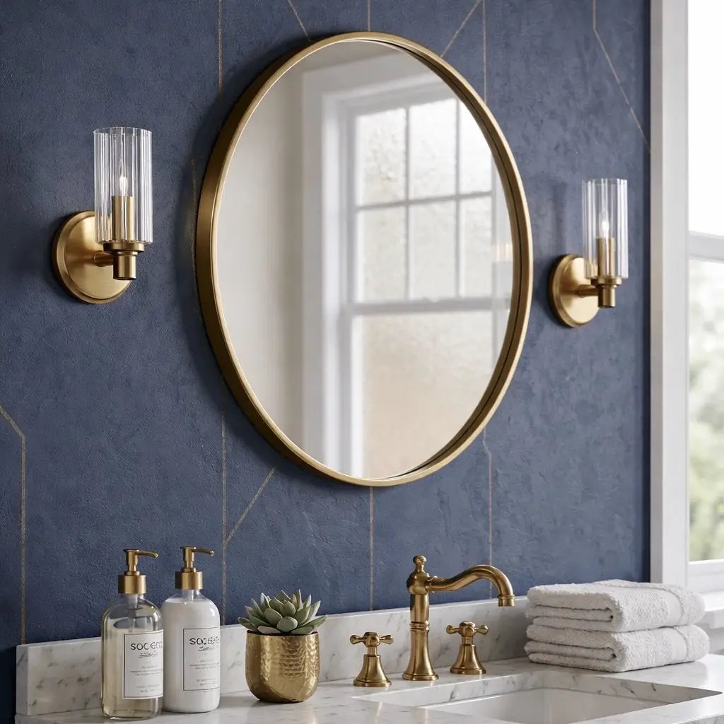 Jardin - Single Light Wall Sconce With Clear Ribbed Satin - Clear / Gold by Unique Piece Furniture