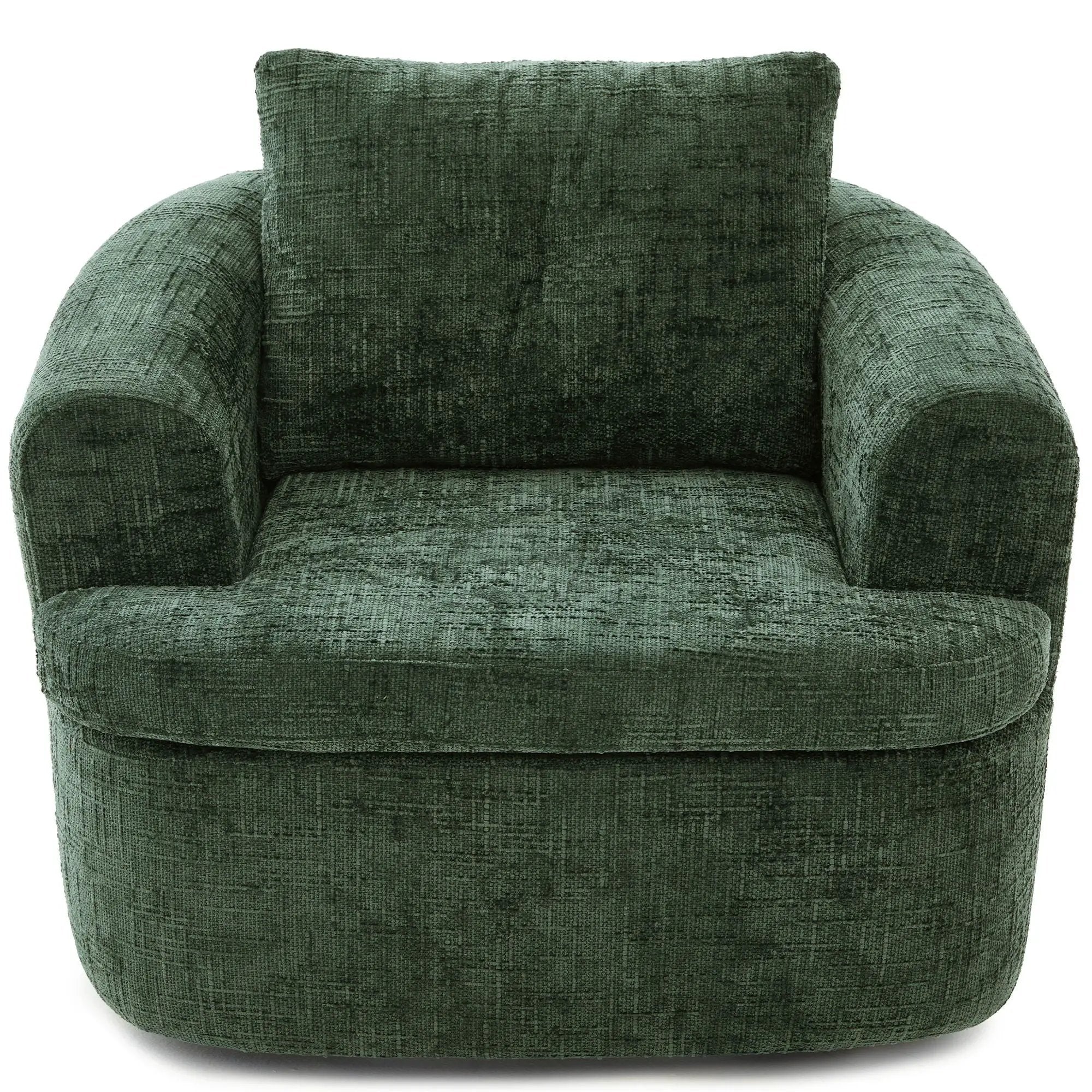 Modern Swivel Barrel Chair With Dual-Layer Cushion by HouseOfZazla