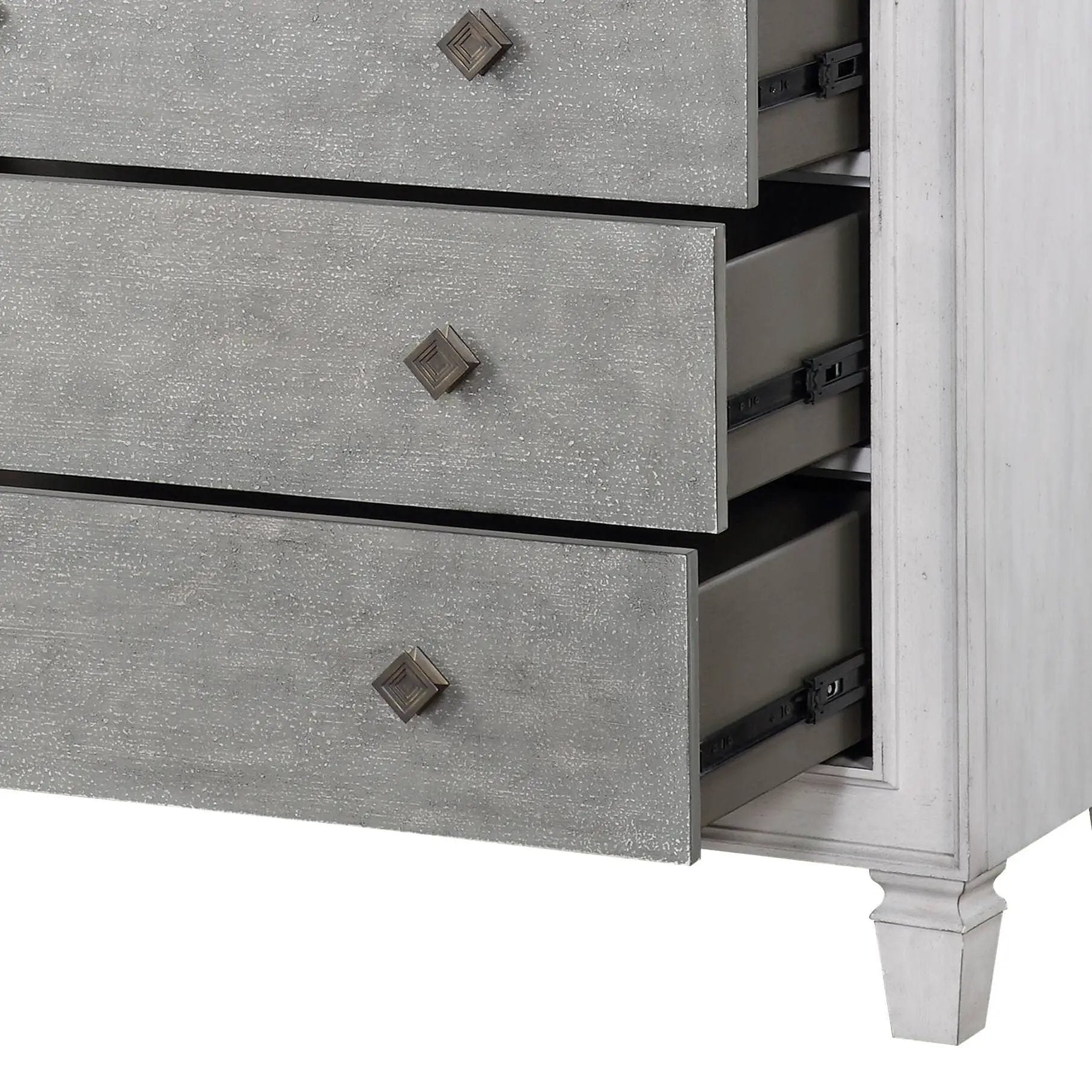 Katia - Weathered Chest - White by Unique Piece Furniture